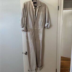 Beige boiler suit